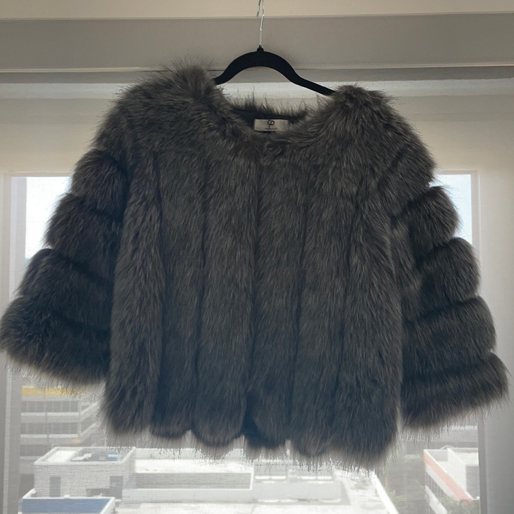 Faux fur, grey